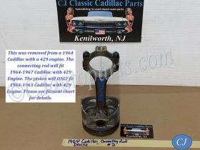 OEM 1964 1965 1966 1967 Cadillac Deville Fleetwood Eldorado Calais 429 ENGINE CONNECTING ROD & PISTON #6