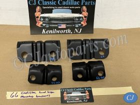 OEM 1965 1966 Cadillac Deville Eldorado Fleetwood HOOD HINGE MOUNTING BRACKETS (LEFT & RIGHT)