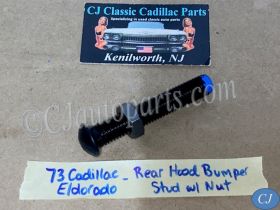 OEM 1971 1972 1973 1974 1975 1976 Cadillac Deville Fleetwood Calais Commrecial Chassis 1971 1972 1973 1974 1975 1976 1977 1978 Eldorado REAR HOOD BUMPER (ON COWL) STUD & NUT #1498473/#1609645