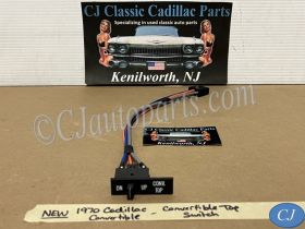 NEW 1970 Cadillac Deville CONVERTIBLE TOP SWITCH WITH WIRE HARNESS PIGTAIL