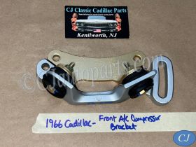 RESTORED 1963 1964 1965 1966 1967 Cadillac Deville Fleetwood 1963 1964 1965 1966 Eldorado FRONT A/C COMPRESSOR MOUNTING ADJUSTING BRACKET WITH GROMMETS #1482012