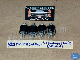 NEW 1963 1964 1965 1966 1967 1968 1969 1970 1971 CADILLAC DEVILLE ELDORADO FLEETWOOD CALAIS A/C CONDENSER MOUNTS RUBBER BUMPER (SET OF 4)