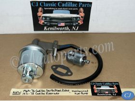 NEW 1969 1970 1971 1972 1973 1974 1975 1976 CADILLAC DEVILLE FLEETWOOD CALAIS COMMERCIAL CHASSIS 1969 1970 1971 1972 1973 1974 1975 1976 1977 1978 ELDORADO MECHANICAL FUEL PUMP WITH METAL INLINE FUEL FILTER