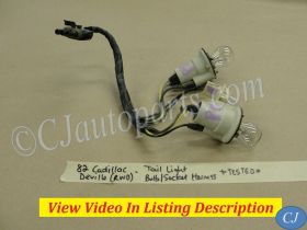 OEM 1980 1981 1982 1983 1984 1985 1986 1987 1988 1989 Cadillac Deville Fleetwood Brougham RWD TAIL LIGHT BULB SOCKET WIRE HARNESS PIGTAIL CONNECTOR