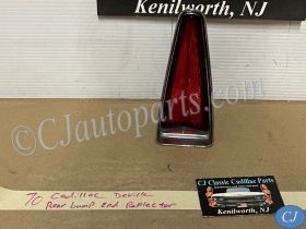 OEM 1970 Cadillac Deville Fleetwood Calais LOWER REAR BUMPER END REFLECTOR LENS #917605/#5962445/#5964140