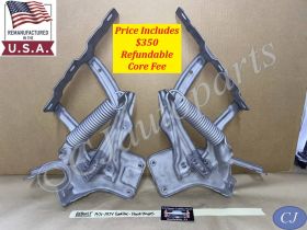 1971 1972 1973 1974 Cadillac Deville Eldorado Calais Fleetwood REBUILT HOOD HINGES WITH NEW RIVETS - LEFT & RIGHT