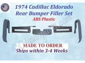 NEW 1974 Cadillac Eldorado 5 Piece Rear Filler Set Bumper Fillers