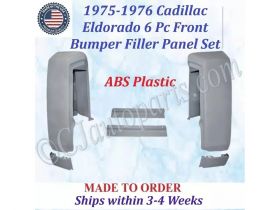 NEW 1975-1976 Cadillac Eldorado 6 Pc Front Bumper Filler Panel Set
