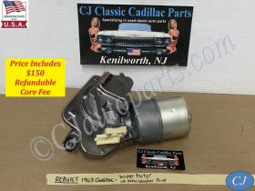 REBUILT 1963 CADILLAC DEVILLE ELDORADO FLEETWOOD WINDSHIELD WIPER MOTOR W/NEW WASHER PUMP
