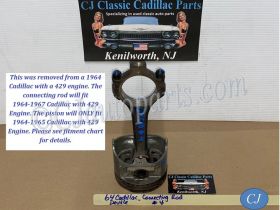 OEM 1964 1965 1966 1967 Cadillac Deville Fleetwood Eldorado Calais 429 ENGINE CONNECTING ROD & PISTON #6