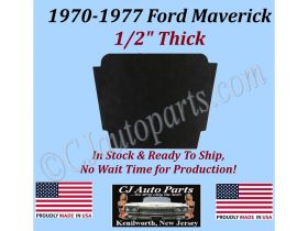 NEW 1970 1971 1972 1973 1974 1975 1976 1977 FORD MAVERICK HOOD INSULATION - 1/2" THICK - FAM-HIN-050