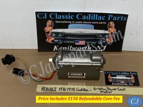 REBUILT 1976 1977 1978 CADILLAC DEVILLE ELDORADO CALAIS SEVILLE FLEETWOOD DELCO ORIGINAL 6 WAY POWER SEAT MOTOR #4963786