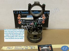 OEM 1959 1960 1961 1962 1963 Cadillac Deville Eldorado Fleetwood 390 Engine CONNECTING ROD WITH PISTON #7 #1470497/#3511503