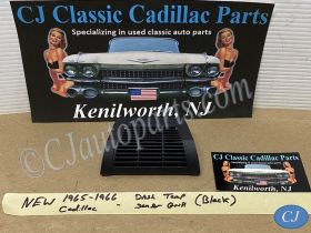 NEW 1965 1966 CADILLAC DEVILLE ELDORADO FLEETWOOD CALAIS DASH IN-CAR TEMP SENSOR GRILL COVER TRIM - BLACK