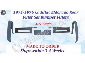 NEW 1975-1976 Cadillac Eldorado 5 Pc Rear Filler Set Bumper Fillers