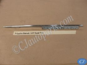OEM 1971 Cadillac Eldorado LEFT DRIVER SIDE FRONT FENDER TRIM MOLDING SPEAR #1497474