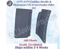 NEW 1977 1978 1979 Cadillac Deville & Fleetwood 2 Piece Front Fender Filler Set