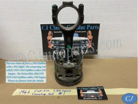 OEM 1959 1960 1961 1962 1963 Cadillac Deville Eldorado Fleetwood 390 Engine CONNECTING ROD WITH PISTON #1 #1470497/#3511503