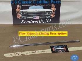 OEM 1971 1972 1973 1974 1975 1976 Cadillac Coupe Deville Calais 2 Door FRONT FENDER BODY SIDE MOLDING TRIM