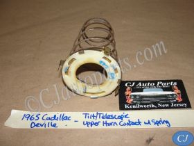 OEM 1965 1966 Cadillac Deville Eldorado Fleetwood Calais TILT TELESCOPIC COLUMN STEERING WHEEL UPPER HORN CONTACT W/ SPRING #1483766