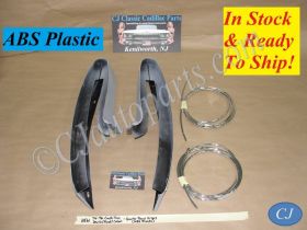 NEW ABS 1974 1975 1976 CADILLAC DEVILLE FLEETWOOD CALAIS REAR QUARTER BUMPER PANEL FILLERS - 2 PIECE SET