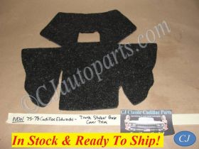 NEW REM 1975 1976 1977 1978 Cadillac Eldorado TRUNK LATCH STRIKER BASE COVER TRIM CARPET ~ CAD-TMC-420