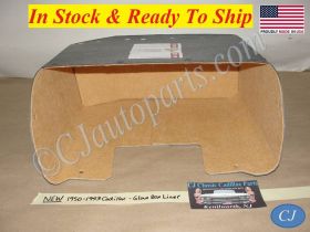 NEW 1950 1951 1952 1953 CADILLAC DEVILLE ELDORADO FLEETWOOD GLOVE BOX COMPARTMENT TRAY LINER - TAN FELT