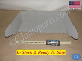 NEW 1959-1960 CADILLAC DEVILLE ELDORADO FLEETWOOD GLOVE BOX COMPARTMENT TRAY LINER INSERT- GRAY FELT