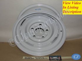 OEM 1961 1962 1963 1964 Cadillac Commercial Chassis Deville Eldorado Fleetwood 15x6 KELSEY HAYES RIVETED STEEL WHEEL RIM #104