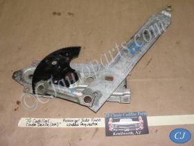 OEM 1970 Cadillac Coupe/Convertible Deville, Calais Coupe 2DR RIGHT PASSENGER SIDE FRONT DOOR WINDOW REGULATOR