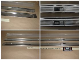 NEW 1977 1978 1979 1980 1981 1982 1983 1984 1985 CADILLAC DEVILLE FLEETWOOD GM 2 DOOR COUPE RWD DOOR SILL PLATES (PAIR) ~ BRAND NEW ~