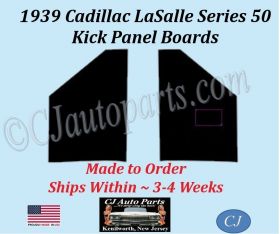 NEW 1939 Cadillac LaSalle Series 50 Kick Panel Board 2 Piece Set CAD-KPN-105