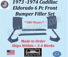 NEW 1973 -1974 Cadillac Eldorado 6 Pc Front Bumper Filler Set