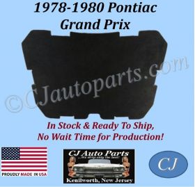 REM 1978 1979 1980 PONTIAC GRAND PRIX HOOD INSULATION IN STOCK - 1/2" THICK - GPX-HIN-055