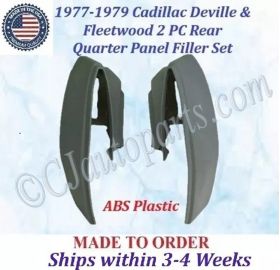 NEW 1977 1978 1979 Cadillac Deville & Fleetwood 2 Piece Rear Quarter Panel Filler Set
