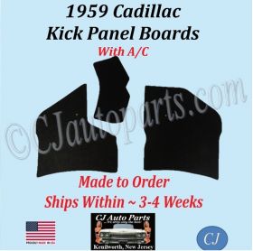 NEW 1959 Cadillac Deville Eldorado Fleetwood WITH A/C Kick Panel Board 3 Piece Set CAD-KPN-210