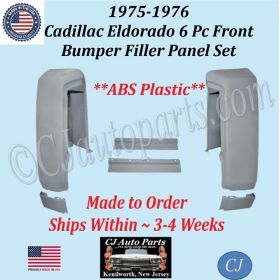 NEW 1975-1976 Cadillac Eldorado 6 Pc Front Bumper Filler Panel Set