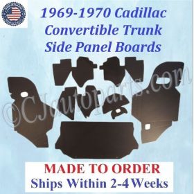 1969 1970 Cadillac Deville Convertible TRUNK SIDE BOARD PANELS #CAD-SDP-320