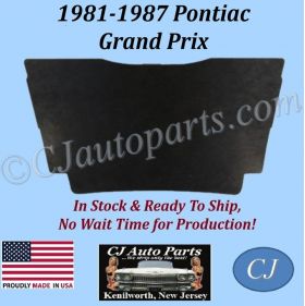 REM 1981 1982 1983 1984 1985 1986 1987 PONTIAC GRAND PRIX HOOD INSULATION IN STOCK - 1/2" THICK - GPX-HIN-060