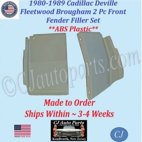 NEW 1980 1981 1982 1983 1984 1985 1986 1987 1988 1989 Cadillac Deville Fleetwood Brougham 2 Piece Front Fender Filler Set