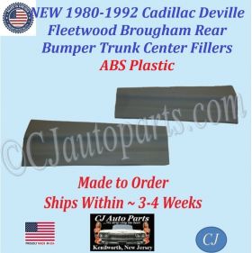 NEW 1980 1981 1982 1983 1984 1985 1986 1987 1988 1989 1990 1991 1992 Cadillac Deville Fleetwood Brougham Rear Bumper Trunk Center Fillers