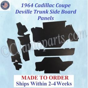 NEW 1964 Cadillac Coupe Deville Hardtop TRUNK SIDE BOARD PANELS #CAD-SDP-267