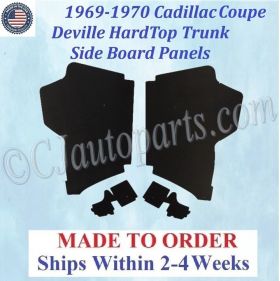 1969 1970 Cadillac Coupe Deville Hardtop TRUNK SIDE BOARD PANELS #CAD-SDP-315