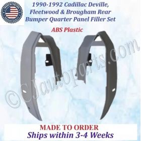 NEW 1990 1991 1992 Cadillac Deville Fleetwood Brougham 2 Pc Rear Quarter Panel Filler Set