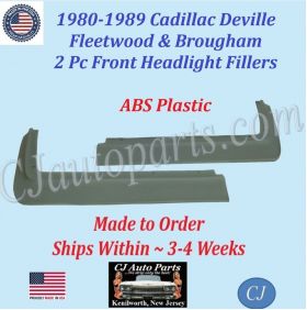 NEW 1980 1981 1982 1983 1984 1985 1986 1987 1988 1989 Cadillac Deville Fleetwood Brougham 2 Piece Front Fender Filler Set