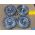 OEM 1961 1962 Cadillac Deville Eldorado Fleetwood 15" HUBCAPS WHEEL COVER WITH CREST EMBLEMS (SET OF 4)