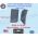 NEW 1977 1978 1979 Cadillac Deville & Fleetwood 2 Piece Front Fender Filler Set