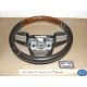 OEM 2008 2009 Cadillac STS EBONY CASHMERE HEATED LEATHER & WOODGRAIN STEERING WHEEL #25921226/34037168B Ebony/Black & Wood Grain