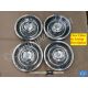 OEM 1963 1964 Cadillac Deville Fleetwood 15" HUB CAPS WHEEL COVERS WITH CREST EMBLEM - SET OF 4