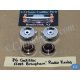 OEM 1986 Cadillac Fleetwood Brougham DASH RADIO KNOBS BEZELS ESCUTCHEONS WOODGRAIN #1618350/#1618850/#1635070